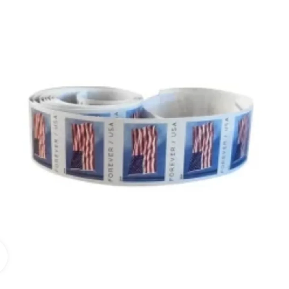 Forever Stamps Roll Of 100 First Class USPS Stamp 2019 Mail U.S.A. Flag Postage‎